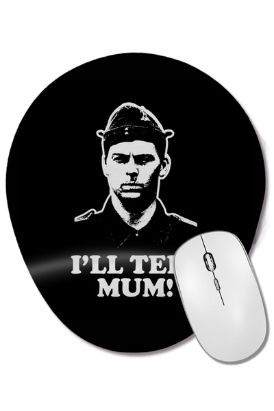 BASKI DÜNYASI Dads Army I'll Tell Mum Pike Dads Army Οβάλ ποντίκι με υποστήρι...