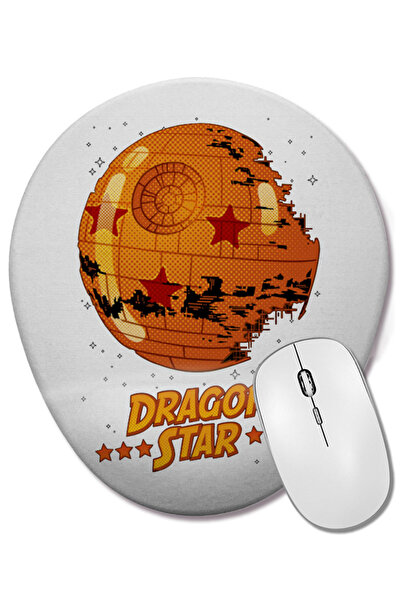 BASKI DÜNYASI Dragon Star Estrela Da Morte Z Mouse Pad oval cu suport pentru încheietura mâinii