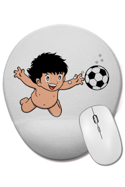 BASKI DÜNYASI Mouse Pad oval Tsubasa cu suport pentru încheietura mâinii