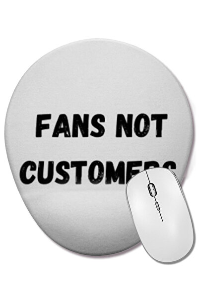 BASKI DÜNYASI Fanii nu sunt clienți. Mouse pad oval cu suport pentru încheiet...