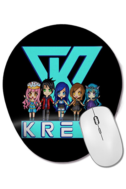 BASKI DÜNYASI Οβάλ ποντίκι με υποστήριξη καρπού Krew Art