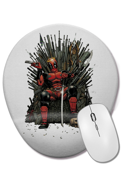 BASKI DÜNYASI Οβάλ ποντίκι ποντικιού με υποστήριξη καρπού Game Of Dedpool