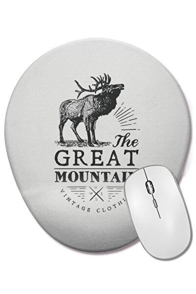 BASKI DÜNYASI Mouse Pad oval cu suport pentru încheietura mâinii, cu imprimar...