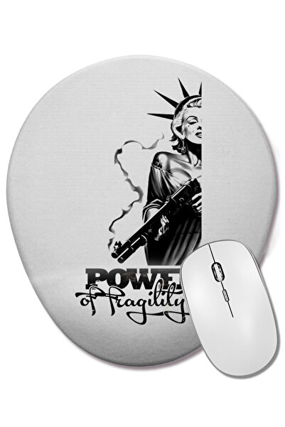 BASKI DÜNYASI Mouse Pad oval cu suport pentru încheietura mâinii