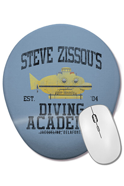 BASKI DÜNYASI Life Aquatic Steve Zissous Submarine Driving Academy Mouse Pad ...