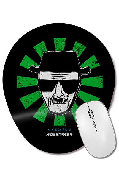 BASKI DÜNYASI Mouse Pad oval Heisenberg Retro Japanese Breaking Bad cu suport...