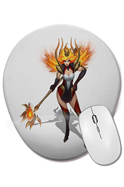 BASKI DÜNYASI Mouse Pad oval Lux cu suport pentru încheietura mâinii