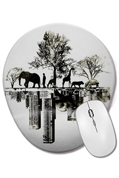 BASKI DÜNYASI Mouse Pad oval cu suport pentru încheietura mâinii Imagine Power