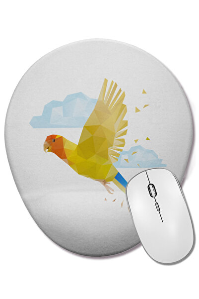 BASKI DÜNYASI Mouse Pad oval cu suport pentru încheietura mâinii, cu animale ...