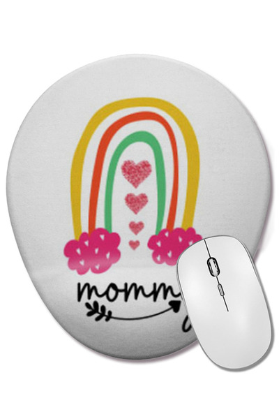 BASKI DÜNYASI Mouse Pad oval MOMMY cu suport pentru încheietura mâinii