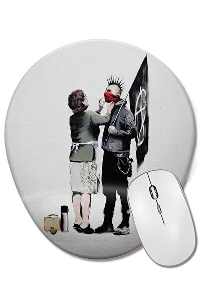 BASKI DÜNYASI Οβάλ ποντίκι με υποστήριξη καρπού Anarchy Love