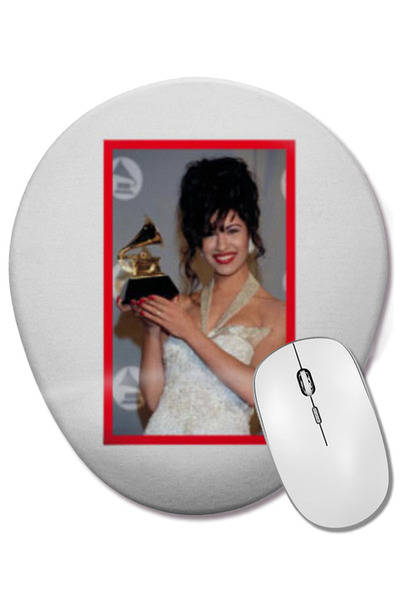 BASKI DÜNYASI Mouse Pad oval Selena cu suport pentru încheietura mâinii