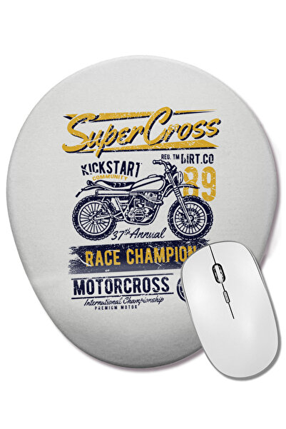 BASKI DÜNYASI Super Cross Race Champion ovalna podloga za miša sa podrškom za...