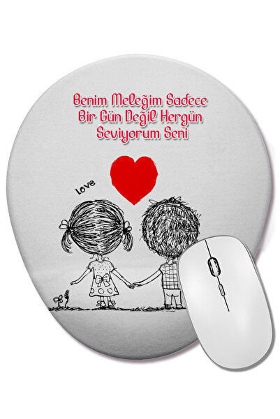 BASKI DÜNYASI Δώρο για την Ημέρα του Αγίου Βαλεντίνου 0229 Οβάλ ποντίκι με υπ...