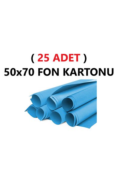 TİFOYS (25 Pieces) 50X70 cm Dark Blue Background Cardboard Roll Large Size Kindergarten & School