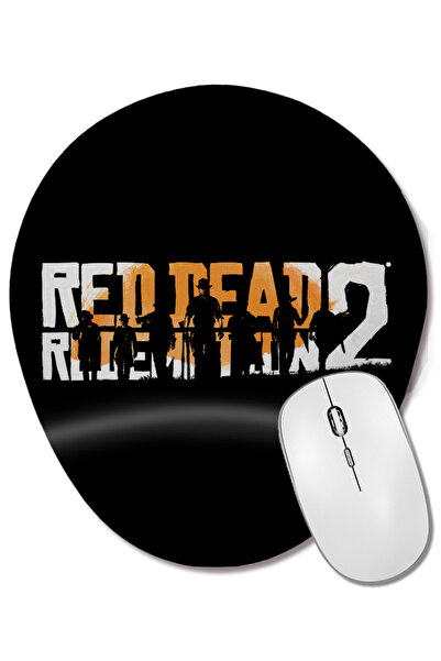 BASKI DÜNYASI Red Dead Redemption 2 01 Mouse Pad oval cu suport pentru încheietura mâinii