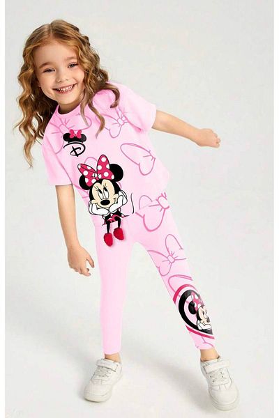 Lolliboomkids Set de 2 piese pentru fete, cu picior suspendat 3D, cu detaliu de sus și de jos, jambiere