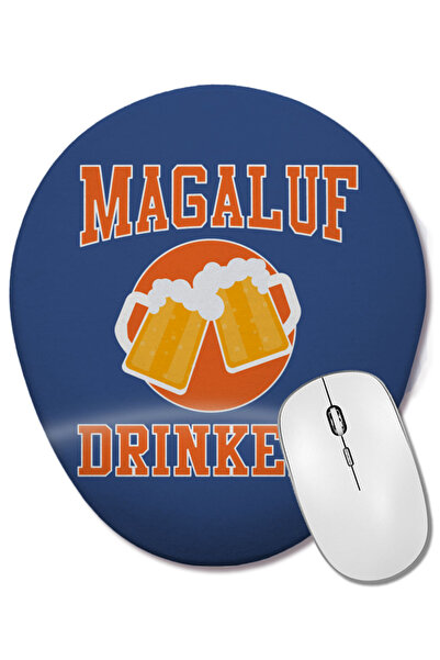 BASKI DÜNYASI Magaluf 1984 High School Sunshine Education Oval Mouse Pad with Wrist Support