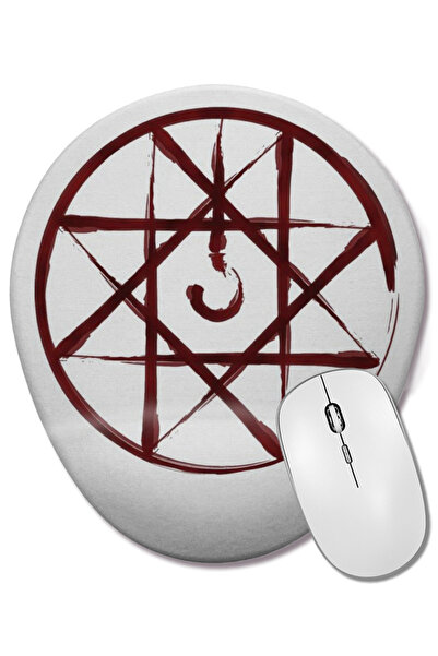 BASKI DÜNYASI Selo De Sangue Mouse Pad oval cu suport pentru încheietura mâinii