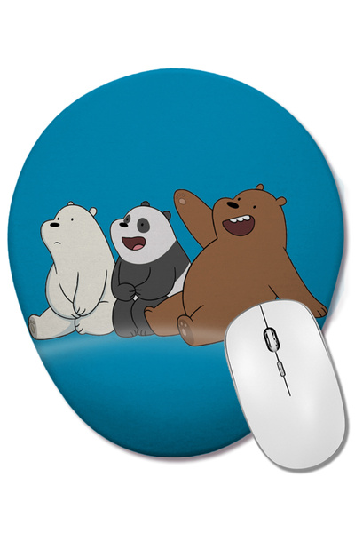 BASKI DÜNYASI We Bare Bears 05 Οβάλ ποντίκι με υποστήριξη καρπού