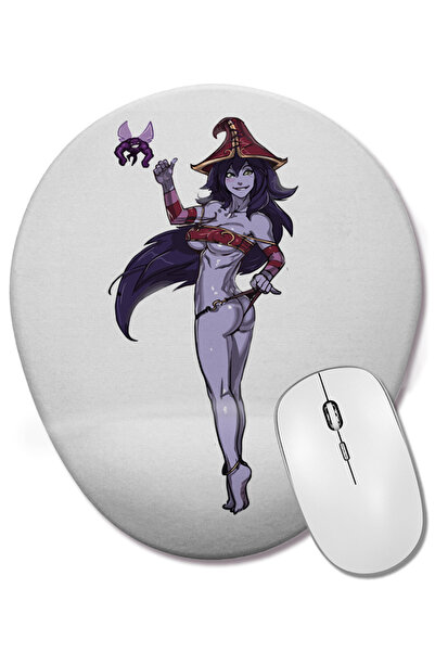 BASKI DÜNYASI Mouse Pad oval Human Lulu cu suport pentru încheietura mâinii