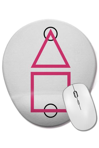 BASKI DÜNYASI Squid Game 010 Οβάλ ποντίκι με υποστήριξη καρπού