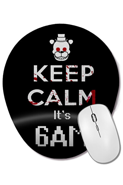 BASKI DÜNYASI Mouse Pad oval cu suport pentru încheietura mâinii, jocul Fnaf,...