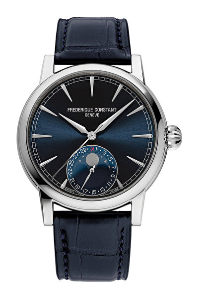 Frederique Constant FC-716N3H6 Mens Watch Classic Manufaktur Moon Phase 40mm 5ATM