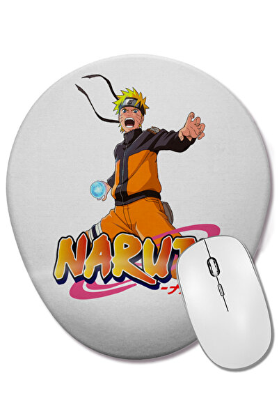 BASKI DÜNYASI Mouse Pad oval Naruto 02 cu suport pentru încheietura mâinii