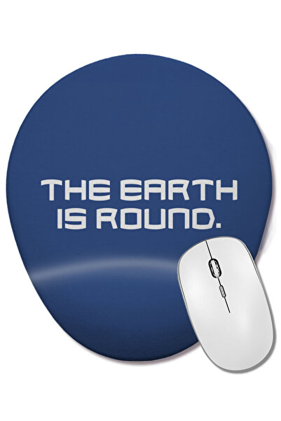 BASKI DÜNYASI Mouse Pad oval The Earth Is Round cu suport pentru încheietura ...