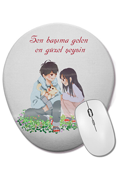 BASKI DÜNYASI Δώρο για την Ημέρα του Αγίου Βαλεντίνου 037 Οβάλ ποντίκι με υπο...