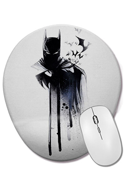 BASKI DÜNYASI Οβάλ Ποντικομαξιλαράκι Batman Paint Drop με Στήριγμα Καρπού