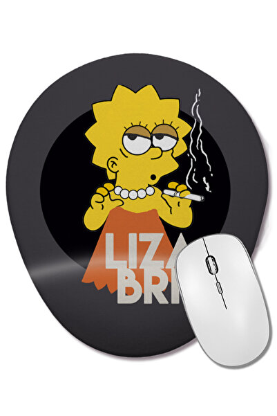 BASKI DÜNYASI Mouse Pad oval Liza Briza cu suport pentru încheietura mâinii