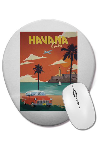 BASKI DÜNYASI Οβάλ ποντίκι με υποστήριξη καρπού Havana