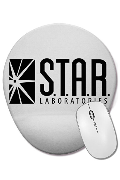 BASKI DÜNYASI Mouse Pad oval The Flash Star Lab cu suport pentru încheietura ...