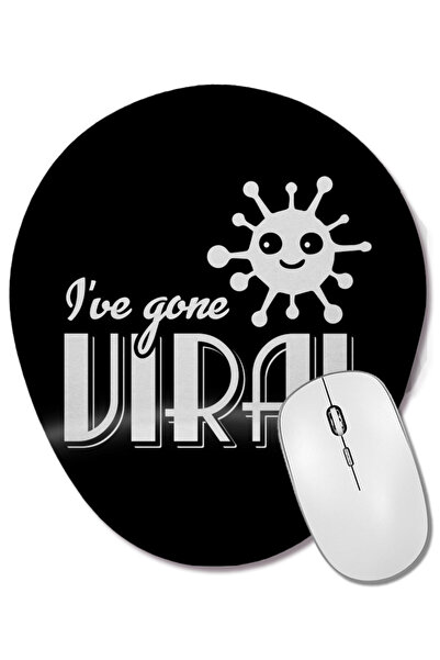 BASKI DÜNYASI Mouse Pad oval cu suport pentru încheietura mâinii It's Flat Br...