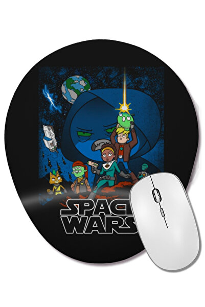 BASKI DÜNYASI Mouse Pad oval Final Space cu suport pentru încheietura mâinii