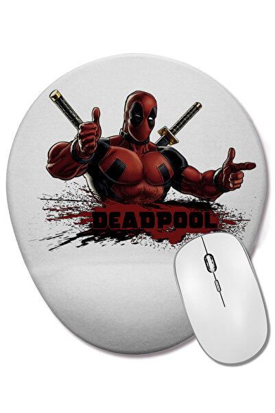 BASKI DÜNYASI Deadpool Marvel Francis Mouse Pad oval cu suport pentru încheie...