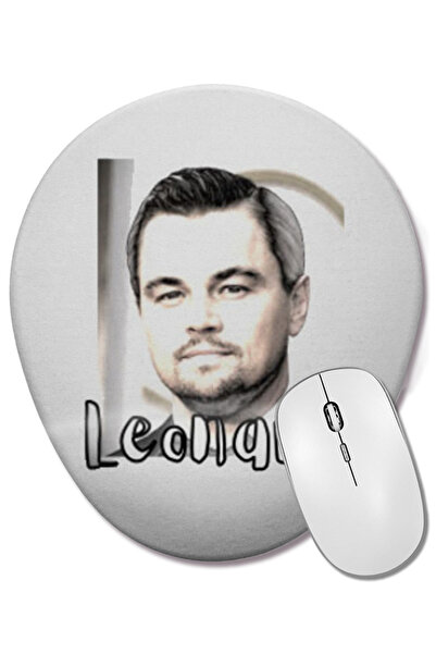 BASKI DÜNYASI Mouse Pad oval Leonardo DiCaprio cu suport pentru încheietura m...