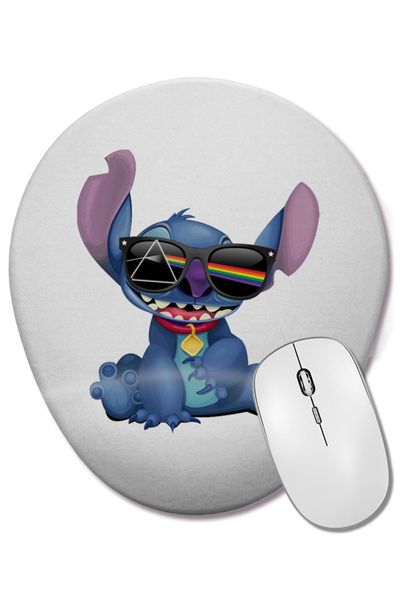 BASKI DÜNYASI Dark Side Of Stitch Lilo și Stitch Mouse Pad oval cu suport pen...