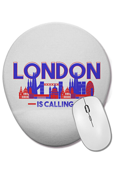 BASKI DÜNYASI London îți apelă Skyline UK Vacation Mouse Pad oval cu suport p...