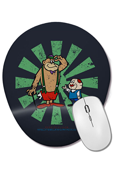 BASKI DÜNYASI Magilla Gorilla și Mr. Peebles Mouse Pad oval retro japonez cu ...