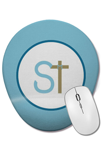 BASKI DÜNYASI Seelos Therapeutics Inc Stock SEEL Mouse Pad oval cu suport pentru încheietura mâinii