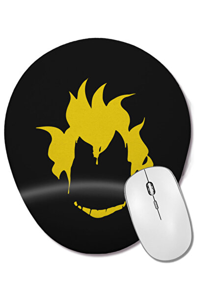 BASKI DÜNYASI Mouse Pad oval Junkrat Head Overwatch cu suport pentru încheiet...