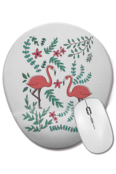 BASKI DÜNYASI Οβάλ ποντίκι με υποστήριξη καρπού Flamingo