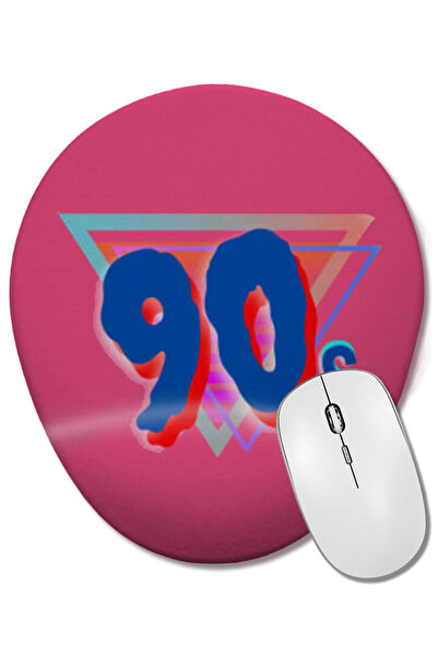 BASKI DÜNYASI Mouse Pad oval cu suport pentru încheietura mâinii, în stil vin...