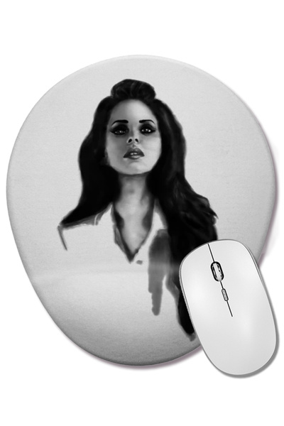 BASKI DÜNYASI Mouse Pad oval Lana Del Rey Love 02 cu suport pentru încheietur...