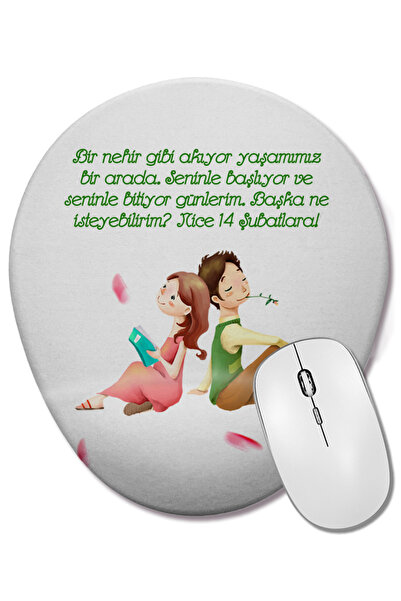 BASKI DÜNYASI Δώρο για την Ημέρα του Αγίου Βαλεντίνου 030 Οβάλ ποντίκι με υπο...