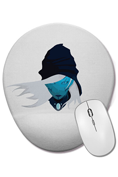 BASKI DÜNYASI Mouse Pad oval Dota 2 Drow Ranger cu suport pentru încheietura ...