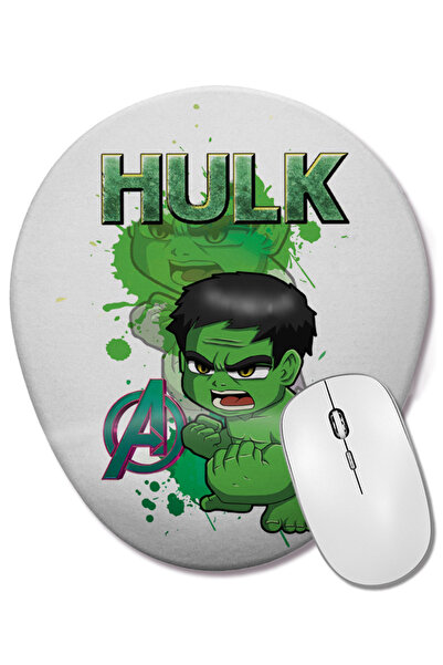 BASKI DÜNYASI Mouse Pad oval Hulk cu suport pentru încheietura mâinii
